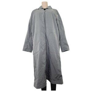 Lululemon Women's Gray Long Classic Outdoor Waterproof Over Rain Coat Size 10